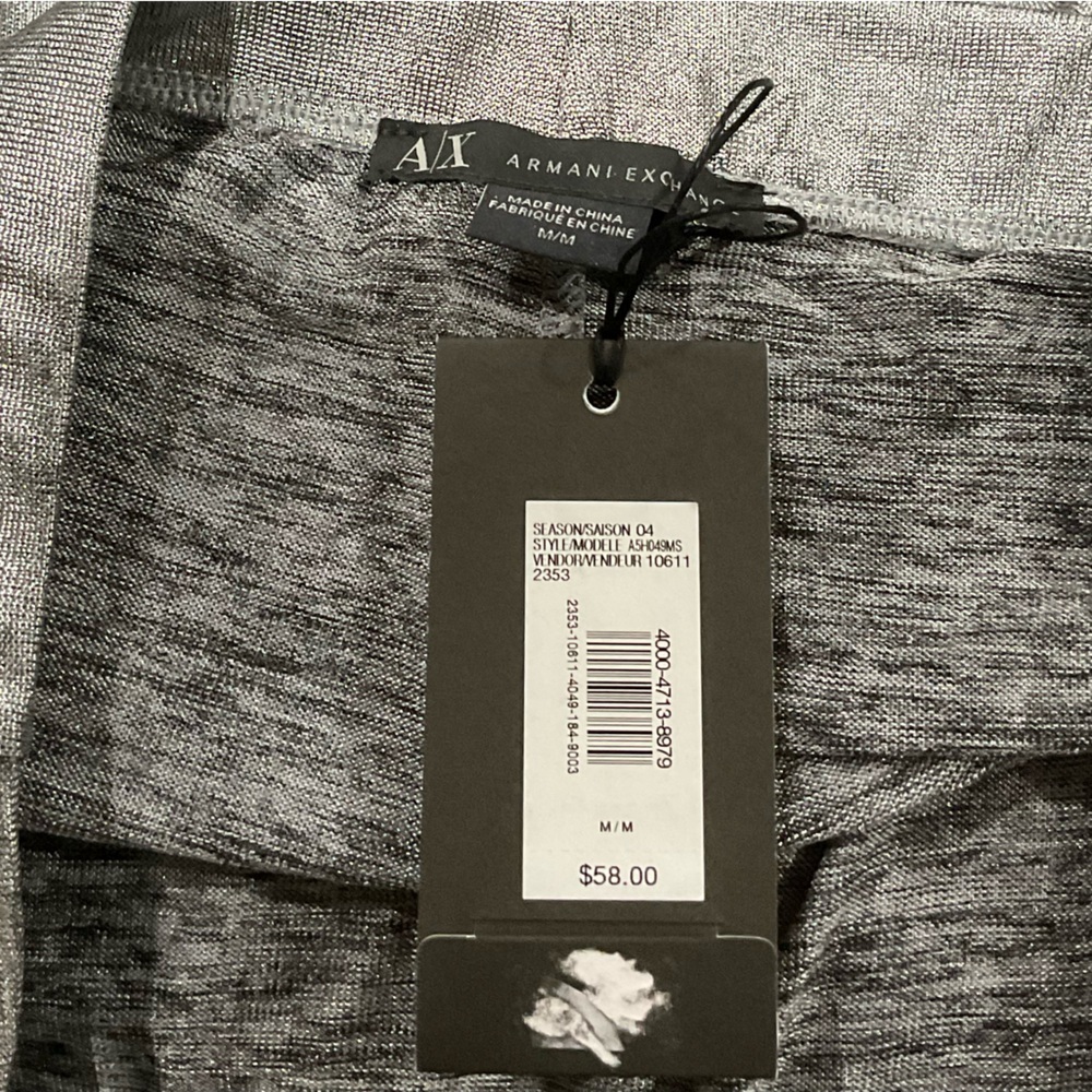 Armani Exchange Women's Silver Shiny Mini Skirt Size M Party Cocktail​ NWT!! - Picture 5 of 8
